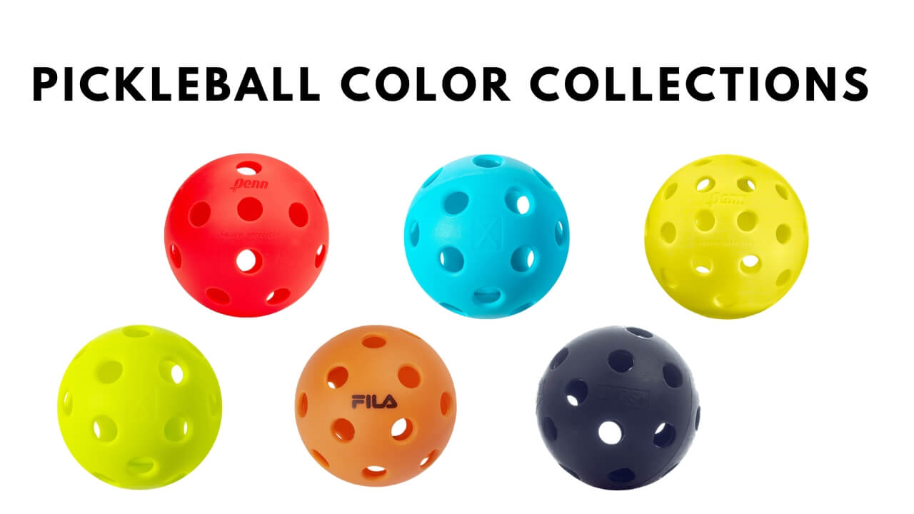 Pickleball Color Collections, Indoor Pickleballs