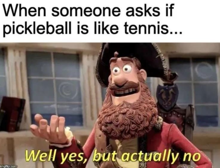 Pickleball Vs Tennis Memes